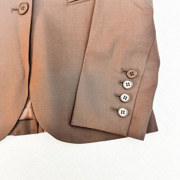 Theory Rory Tailor Brown Two Button Blazer Size 00 - Picture 7 of 7